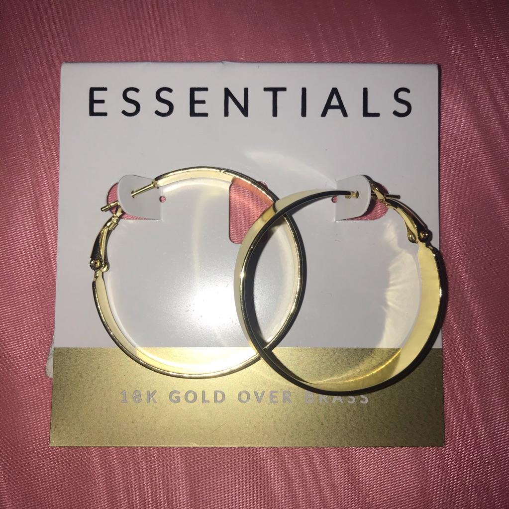 18k Gold Hoop Earrings
